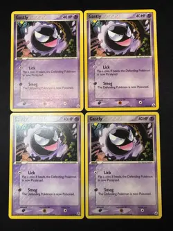 x4 - Pokemon Card Lot - Legend Maker 52/92 - GASTLY - LP/NM - Image 1