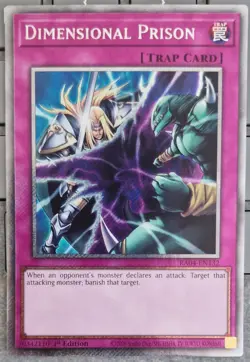 RA04-EN132 Dimensional Prison - Platinum Secret Rare Card 1st Edition - Image 1