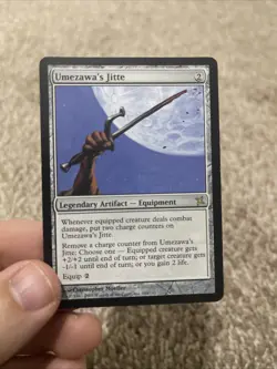 MTG Magic the Gathering English Betrayers of Kamigawa Umezawa's Jitte LP-MP - Image 3