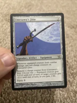 MTG Magic the Gathering English Betrayers of Kamigawa Umezawa's Jitte LP-MP - Image 5