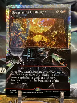 MTG | Devastating Onslaught (0387) (⚡Fracture FOIL✨) [Edge Of Eternities] - Image 1