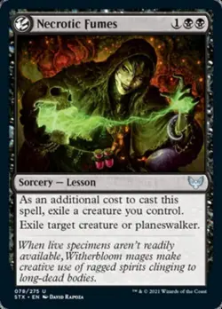Necrotic Fumes -Foil Near Mint MTG Strixhaven - Image 1
