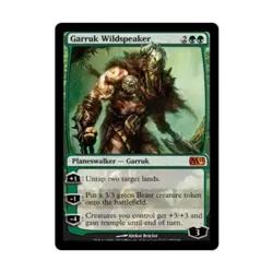 WOTC MtG M11 Garruk Wildspeaker (MR) (Foil) VG - Image 1