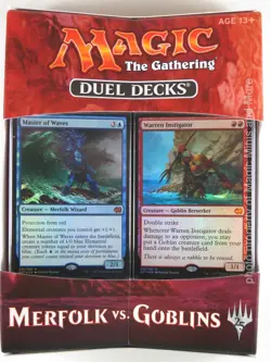 Duel Decks ~ MERFOLK vs GOBLINS MtG sealed Two 60 Card Theme Deck Magic WotC - Image 1