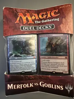 Duel Decks ~ MERFOLK vs GOBLINS MtG sealed Two 60 Card Theme Deck Magic WotC - Image 1