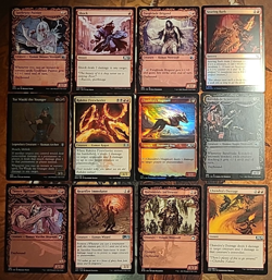 12x MTG Tor Wauki the Younger FOIL Etched Lot Human Damage Rakdos Showcase LOOK! - Image 1