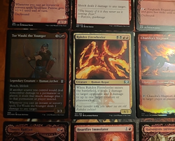 12x MTG Tor Wauki the Younger FOIL Etched Lot Human Damage Rakdos Showcase LOOK! - Image 2