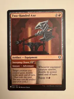 Two-Handed Axe Baldur's Gate Regular NM The List Mystery MTG Magic Card - Image 1
