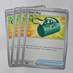 4x Hop's Bag 147/159 Uncommon Playset Pokemon TCG SV09 Journey Together NM x4 - Image 1