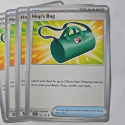4x Hop's Bag 147/159 Uncommon Playset Pokemon TCG SV09 Journey Together NM x4 - Image 2