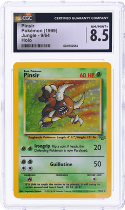 1999 Pokemon Jungle Pinsir Holo #9 CGC 8.5 - Image 1