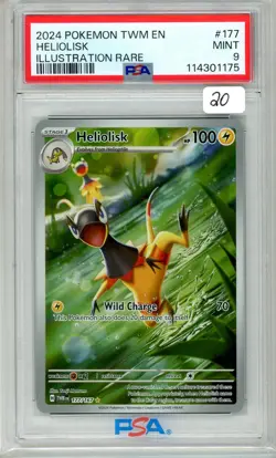 Heliolisk # 177/167 | Pokemon TCG - 2024 Twilight Masquerade | PSA 9 MINT - Image 3