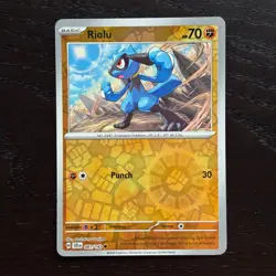 Riolu 081/142 Pokemon Stellar Crown Scarlet & Violet Reverse Holo Common NM - Image 1