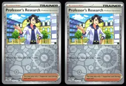 2x Professor's Research 125/131 Reverse Holo Prismatic Evolutions NM Pokemon TCG - Image 1