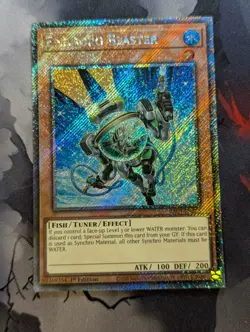 Fishborg Blaster RA03-EN225 Platinum Secret Rare 1st Edition YuGiOh TCG Card - Image 1