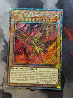 YUGIOH RA03-EN137 The Winged Dragon Of Ra Platinum Secret Rare 1st Edition NM - Image 1