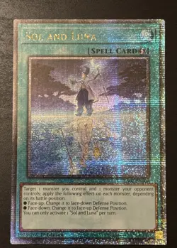 Yugioh! Sol and Luna (Quarter Century Secret Rare) RA02-EN068 1st Ed. NM - Image 1