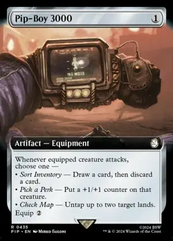 1 x Pip-Boy 3000 - Foil - Extended Art - Universes Beyond: Fallout - NM-Mint - M - Image 1