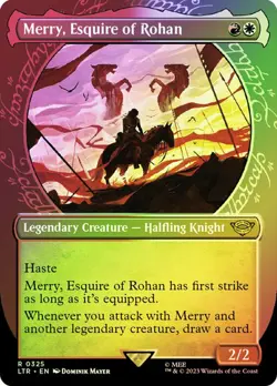 MTG MERRY, ESQUIRE OF ROHAN FOIL SHOWCASE The Lord of the Rings NM - Image 1