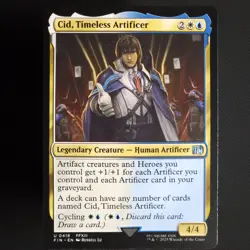 Cid, Timeless Artificer 0418 Final Fantasy MTG FIN EN pack fresh - Image 1