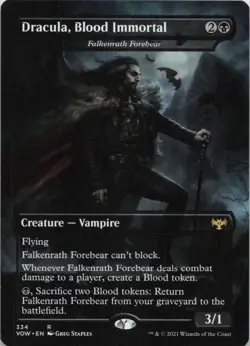 Dracula, Blood Immortal - Falkenrath Forebear R Innistrad: Crimson Vow 334 - MTG - Image 1