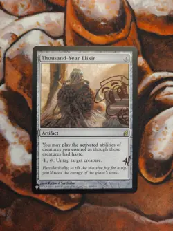 Thousand-Year Elixir The List Reprints *Doodled on* MTG Magic the Gathering - Image 1