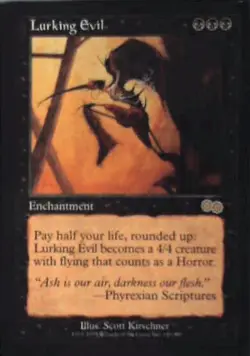 Lurking Evil - Urza's Saga: #140, Magic: The Gathering Nm R107 - Image 1