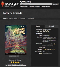 2025 MTG Magic the Gathering Innistrad Remastered Poster Foil Cathars Crusades - Image 3