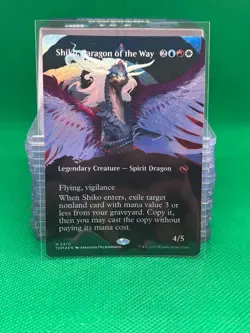 FOIL Shiko, Paragon of the Way (BORDERLESS) MTG | Tarkir: Dragonstorm - Image 1