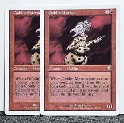 MTG (2x) 7th Edition Core Sets ***Goblin Matron*** 191/350~Red~Uncommon~L@@K - Image 1
