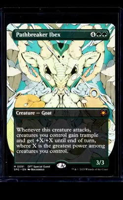 2025 MTG Magic The Gathering SPG Special Guests Borderless #91 Pathbreaker Ibex - Image 1