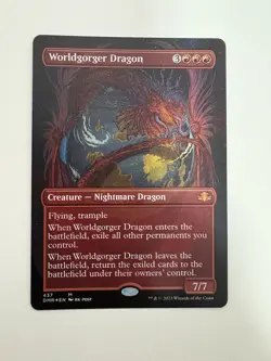 Worldgorger Dragon Foil Borderless MTG Magic the Gathering Card NM Near Mint DMR - Image 1
