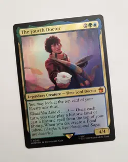 MTG The Fourth Doctor 0002 Foil Dr. Doctor Who Commander 2023 EN Mythic Rare WHO - Image 1