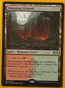Stomping Ground - MTG - Ravnica Allegiance - Rare - 2019 - NM REGULAR - Image 1