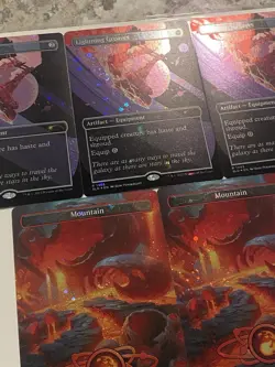 Secret Lair Lightning Greaves Galaxy Foil, Solemn Simulacrum, Thought Vessel Lot - Image 4