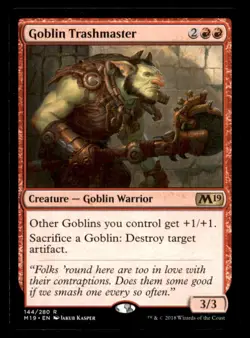 MTG Goblin Trashmaster LP Light Play Core Set 2019 [109] - Image 1