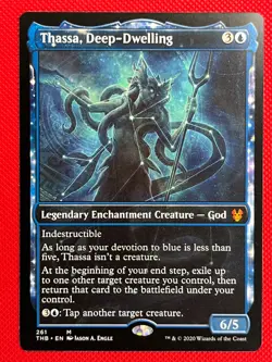 MTG 1X Thassa, Deep-Dwelling X1 (Showcase) Theros Beyond Death Magic - NM - Image 1