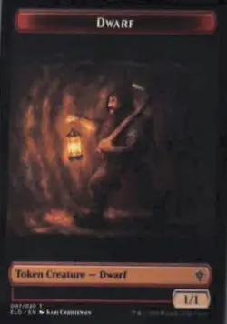 Dwarf Token - Throne of Eldraine: #7, Magic: The Gathering Nm R92 - Image 1