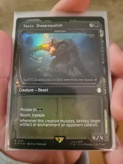 Toxic Sheepsquatch Showcase Foil - PIP 0351 - NM - MTG Magic - Image 1