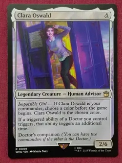 Magic The Gathering DOCTOR WHO CLARA OSWALD card MTG - Image 1