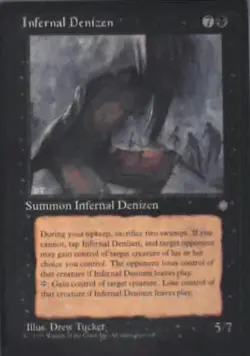 Infernal Denizen - Ice Age: #136, Magic: The Gathering Nm R83 - Image 1