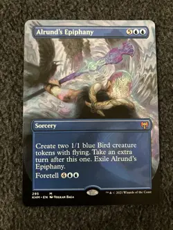 Magic The Gathering MTG - Alrund's Epiphany (Borderless) - KHM - Image 1