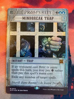 MTG Outlaws of Thunder Junction Mindbreak Trap Foil - Image 1
