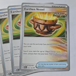 (x4) Earthen Vessel (163/182) - Regular - Playset - Paradox Rift Pokemon NM - Image 2