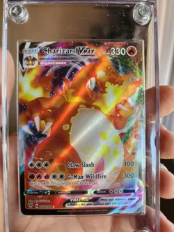 Pokemon TCG Charizard VMAX Darkness Ablaze Holo Ultra Rare Card 020/189 - Image 1