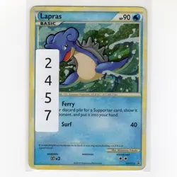 Pokemon TCG Lapras HGSS14 HGSS Promo Holo Card EN-HP 2010 - Image 3