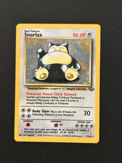 Snorlax - 11/64 - Pokemon Jungle Unlimited Holo Rare Card WOTC LP/MP - Image 1