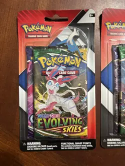 Pokemon TCG “Evolving Skies Chilling Reign” 2 pack blister - Latios Jirachi Pins - Image 2