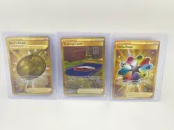 Pokemon - Gold Secret Rare - Trainer Card Lot Of 3 - Image 1