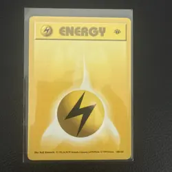 Pokemon Lightning Energy #100/102 1st edition Base Set NM - Image 1